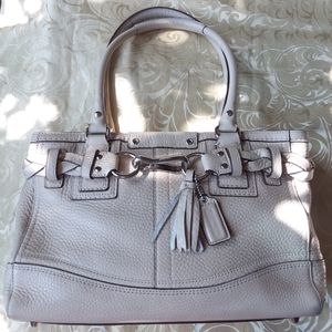 Coach beige shoulder bag